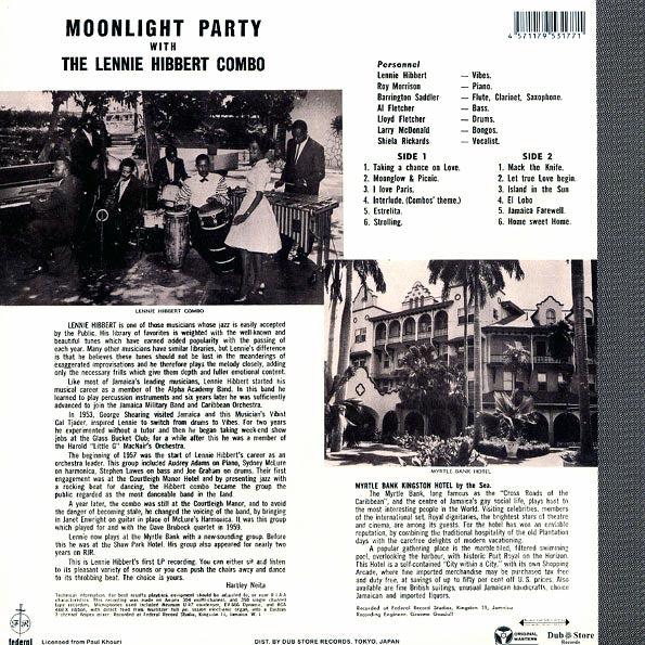 The Lennie Hibbert Combo - Moonlight Party At The Myrtle Bank Hotel