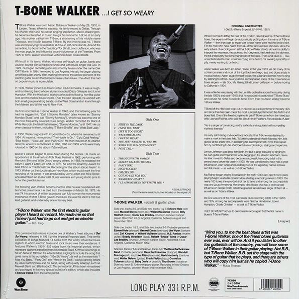 T-Bone Walker - I Get So Weary