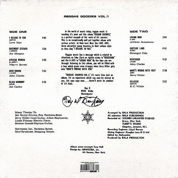 Wackie's - Reggae Goodies Volume 1