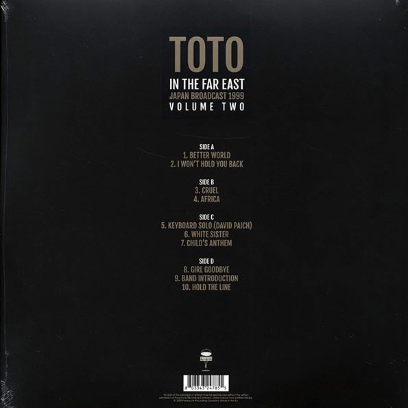 Toto - In The Far East Volume 2: Japan Broadcast 1999