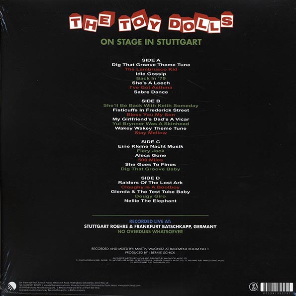 The Toy Dolls - On Stage In Stuttgart