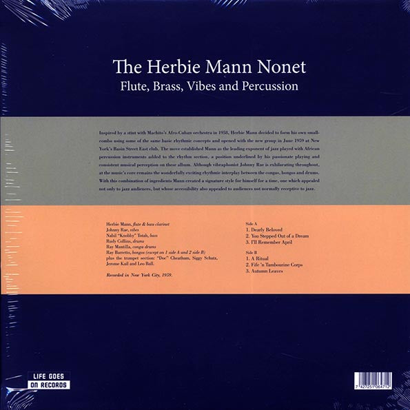 The Herbie Mann Nonet - Flute, Brass, Vibes And Percussion