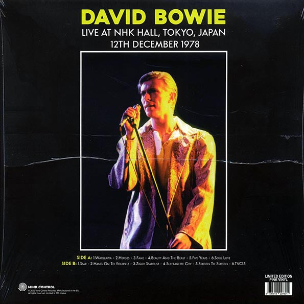 David Bowie - Live At NHK Hall, Tokyo, Japan, 12th December 1978