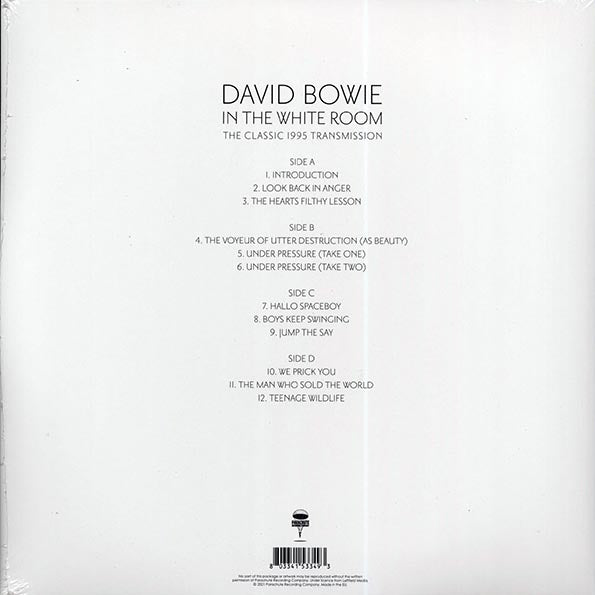 David Bowie - In The White Room: The Classic 1995 Transmission, Westway Studios, London, 14th December 1995