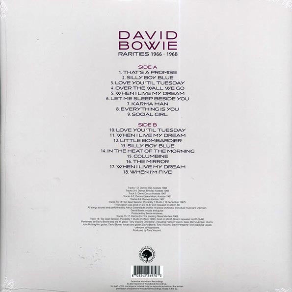 David Bowie - Rarities 1966-1968: Demos And Top Gear Sessions