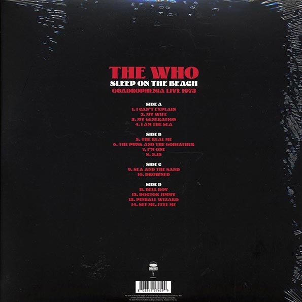 The Who - Sleep On The Beach: Quadrophenia Live 1973