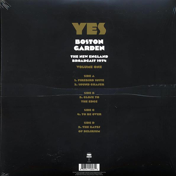 Yes - Boston Garden Volume 1: The New England Broadcast 1974