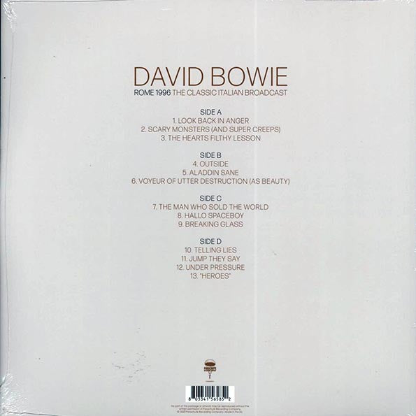 David Bowie - Rome 1996: The Classic Italian Broadcast