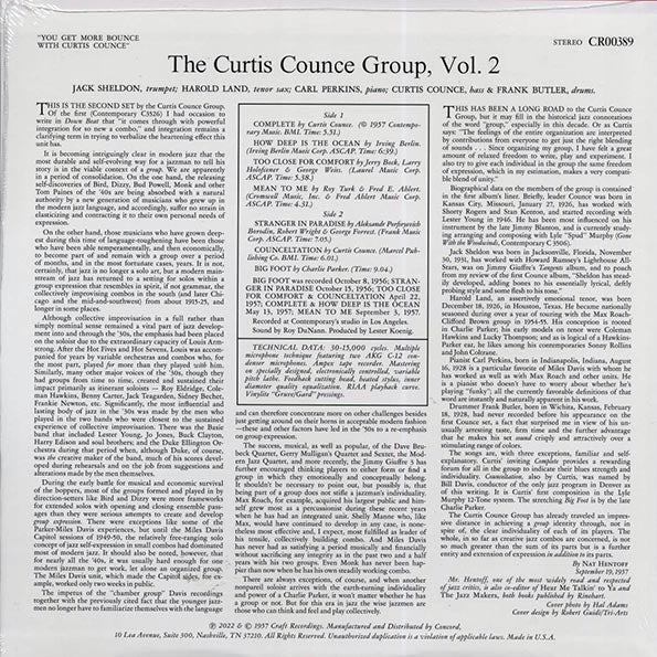 The Curtis Counce Group - You Get More Bounce With Curtis Counce!