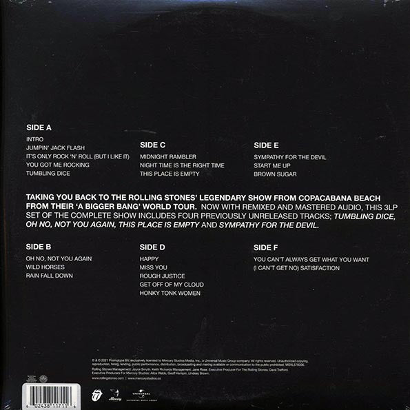 The Rolling Stones - A Bigger Bang: Live On Copacabana Beach