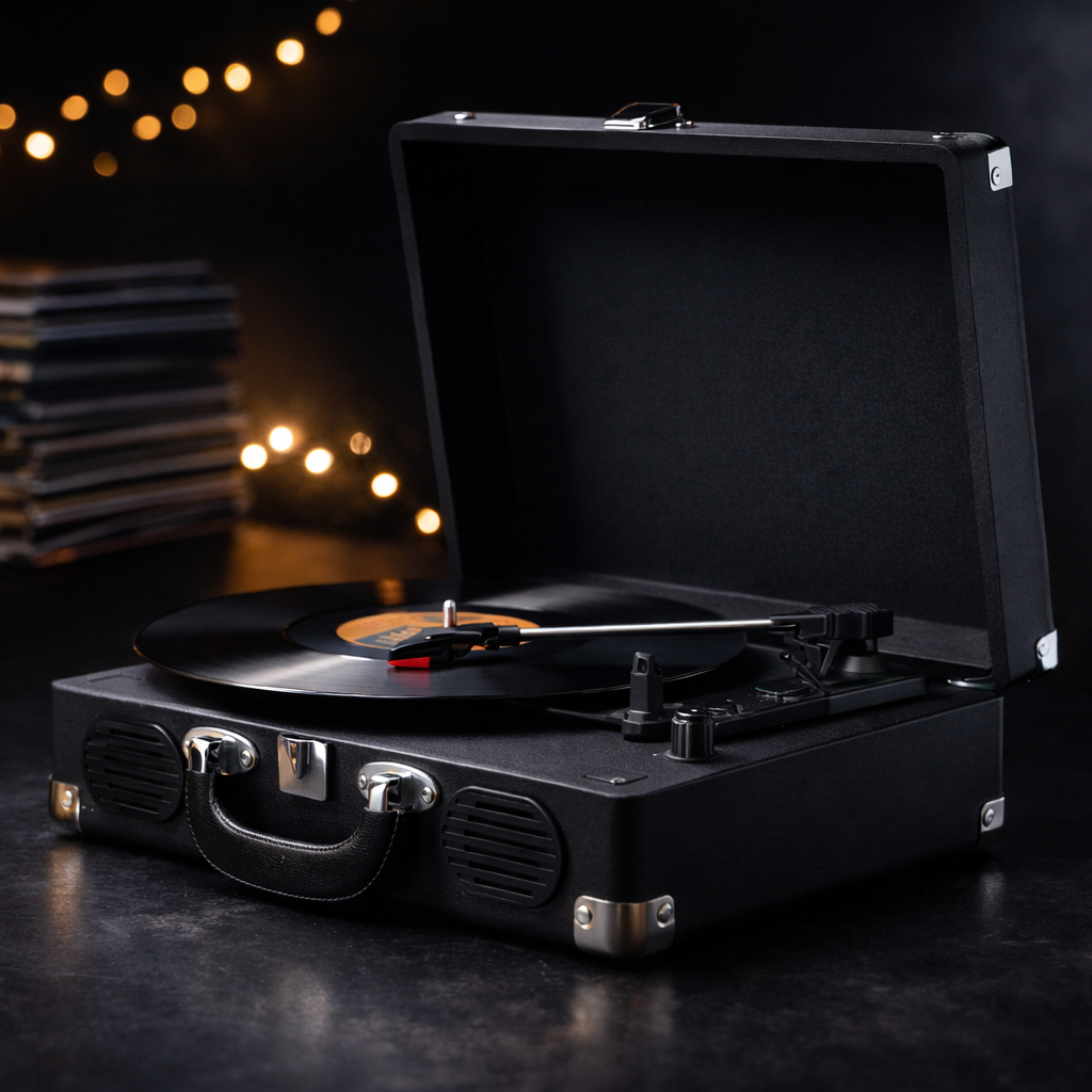 S100 Bluetooth Portable Suitcase Record Player